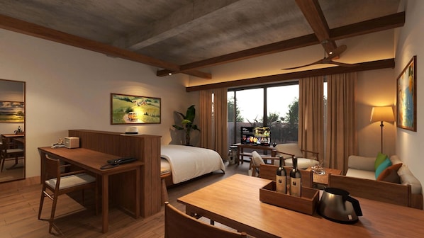 إستديو فاخرة - منظر للمدينة | ميني بار ومكتب ومساحة عمل للكمبيوتر المحمول وواي فاي مجانًا