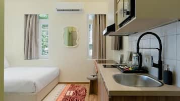 Estúdio standard, vista para a cidade | Cozinha privada