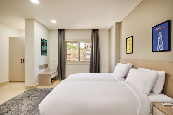 Standard Studio, Courtyard View | Free WiFi, bed sheets - Brassbell New Cairo (New Cairo)