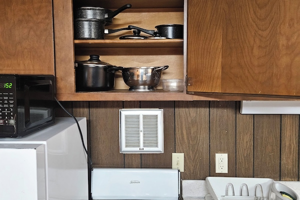 Microondas, horno y parrilla de estufa