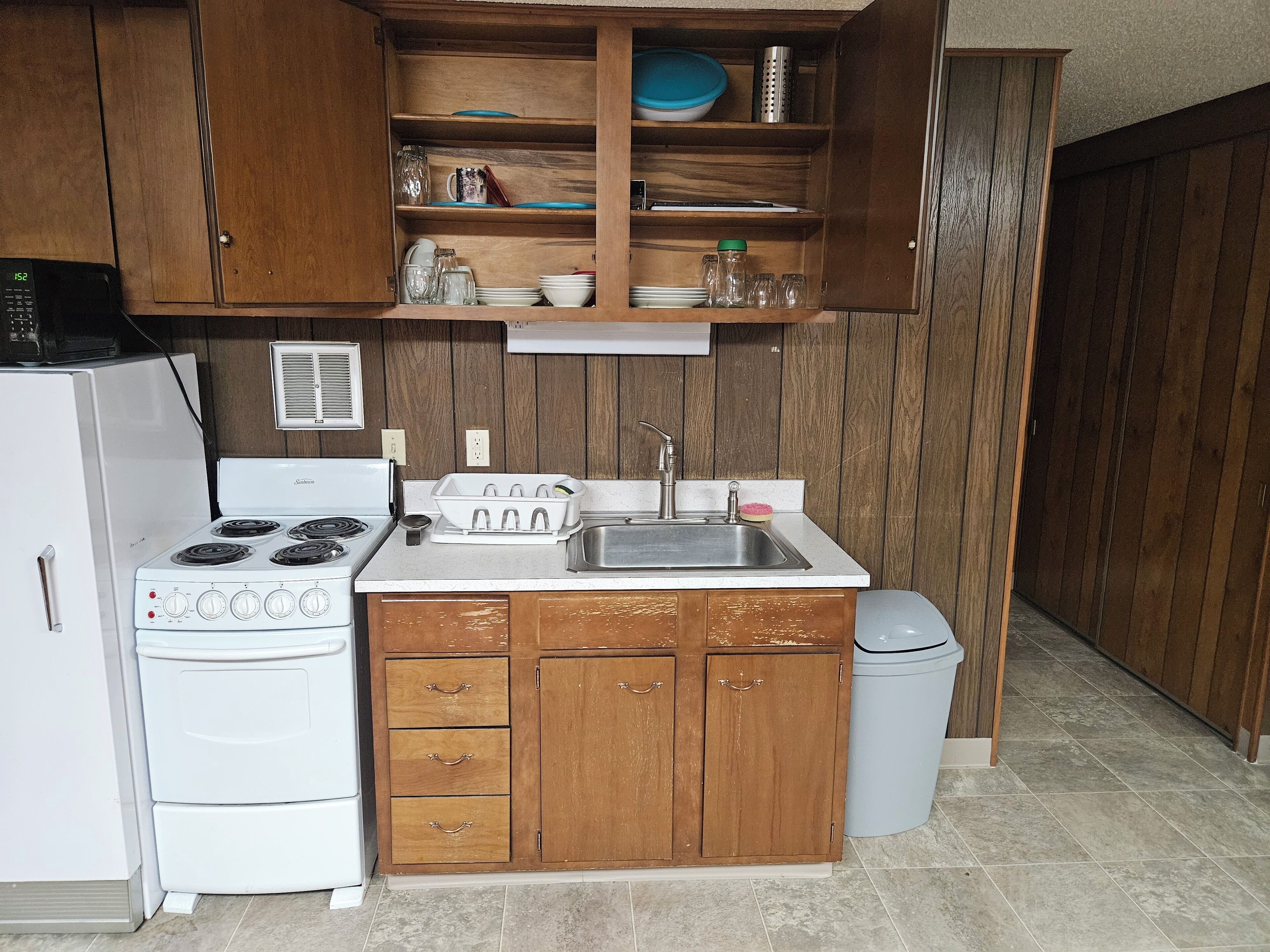 Microwave, oven, stovetop