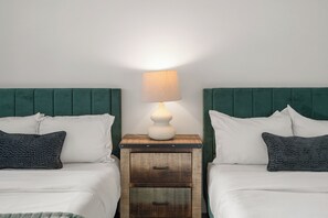 2 bedrooms, desk, iron/ironing board, travel cot