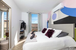 2 soverom, strykejern/-brett, reiseseng for barn og wi-fi (inkludert)
