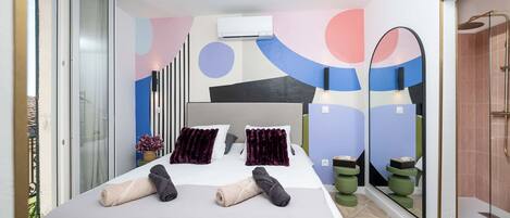 2 soverom, strykejern/-brett, reiseseng for barn og wi-fi (inkludert)