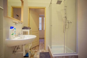 Shower, hair dryer