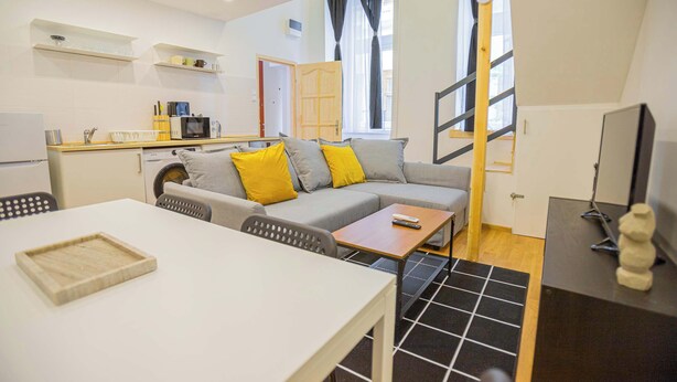 Living area - Dob 52 nagy · 2 bedroom flat in the Dob street, Venus (Budapest)