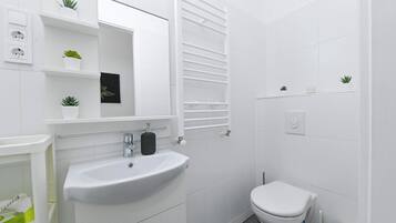 Shower, hair dryer