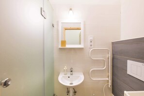 Shower, hair dryer