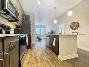 Coffee/tea maker, fridge, microwave, oven - 1st Floor Luxury 1 BR, Westshore Tampa (Tampa)
