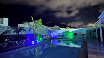 A heated pool
