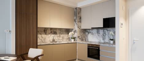 Superior Apartment, Patio | Private kitchen