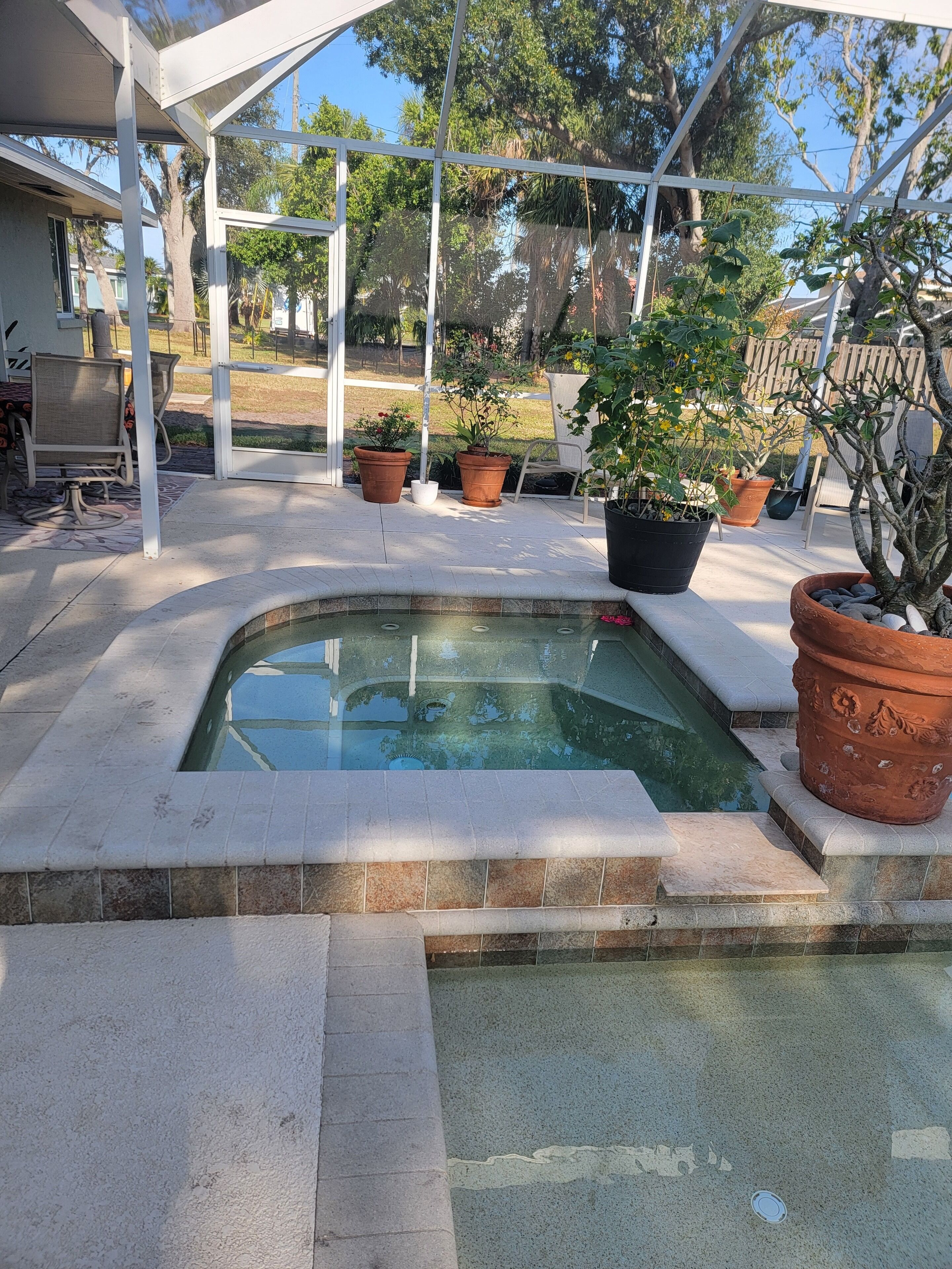 Indoor pool, a heated pool