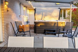 Terrace/patio - Swimhaven | Pool | Hot Tub | Arcade (Stevensville)