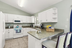 Microwave, oven, stovetop, dishwasher