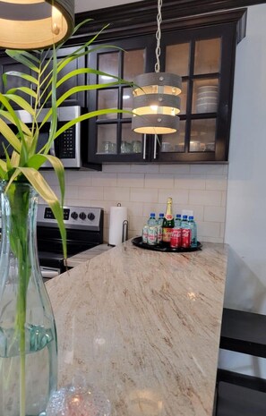 Private kitchen - Secluded Contemporary 2BR 2BA Suite (Dundas Town)