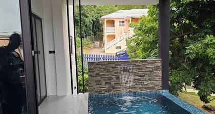 Tranquil ultra modern 1-bedroom villa with pool and AC in Lance Aux Epines