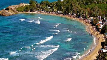 Sun loungers, beach towels