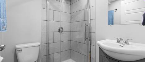 Serviettes fournies, savon, papier toilette