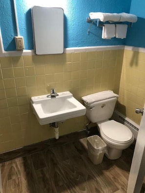 Habitación doble estándar | Baño | Toallas, jabón, shampoo, papel de baño