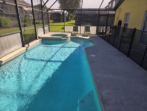 Pool - Disney 4 bed pool & spa home with game room, gated resort, free wi-fi, spacious (Kissimmee)