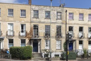 Exterior - Elegant Period Town Centre Apartment with Parking (Cheltenham)