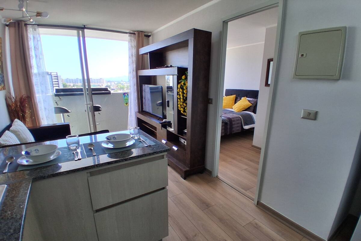 Apartament Comfort, balcó, vistes a la muntanya | Caixa forta a l'habitació i cortines opaques