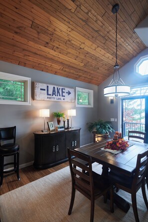 Dining - Lakefront Oasis with Game Room and Hot Tub (Mecosta)
