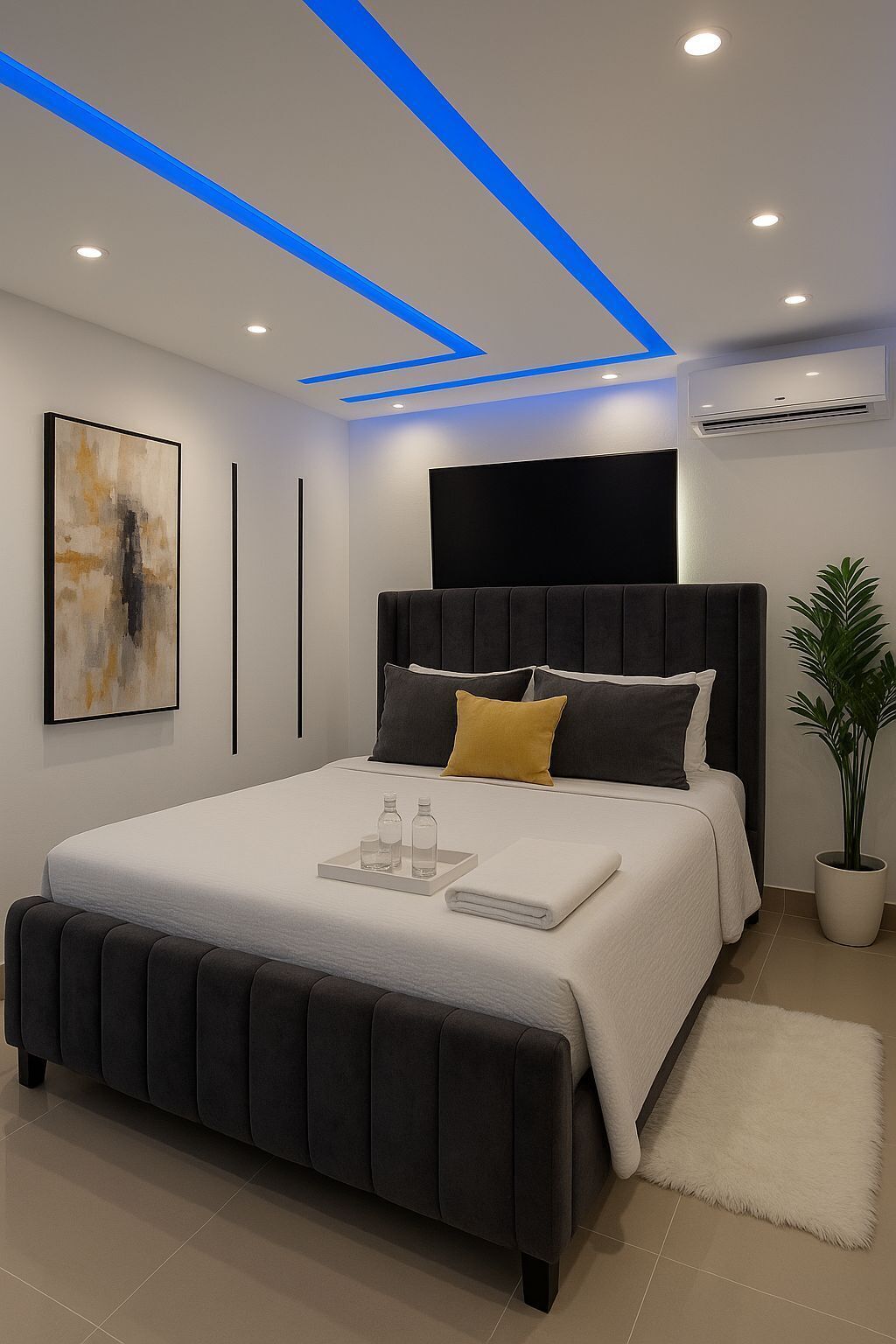 4 habitaciones, tabla de planchar con plancha, wifi y ropa de cama 