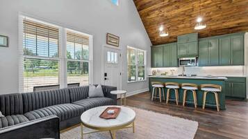 TV, fireplace, offices