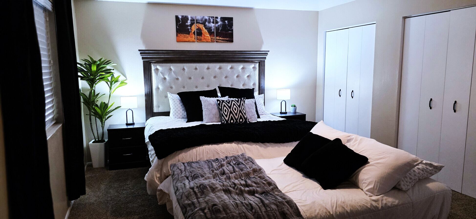 4 Schlafzimmer, Schreibtisch, Bügeleisen/Bügelbrett, Reisekinderbett