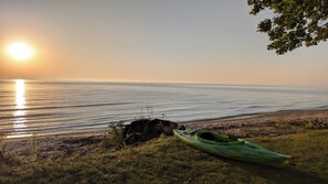 Sun-loungers, beach towels