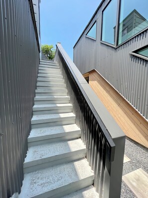 Exterior detail - Whimsical Studio on the Eastside (Austin)