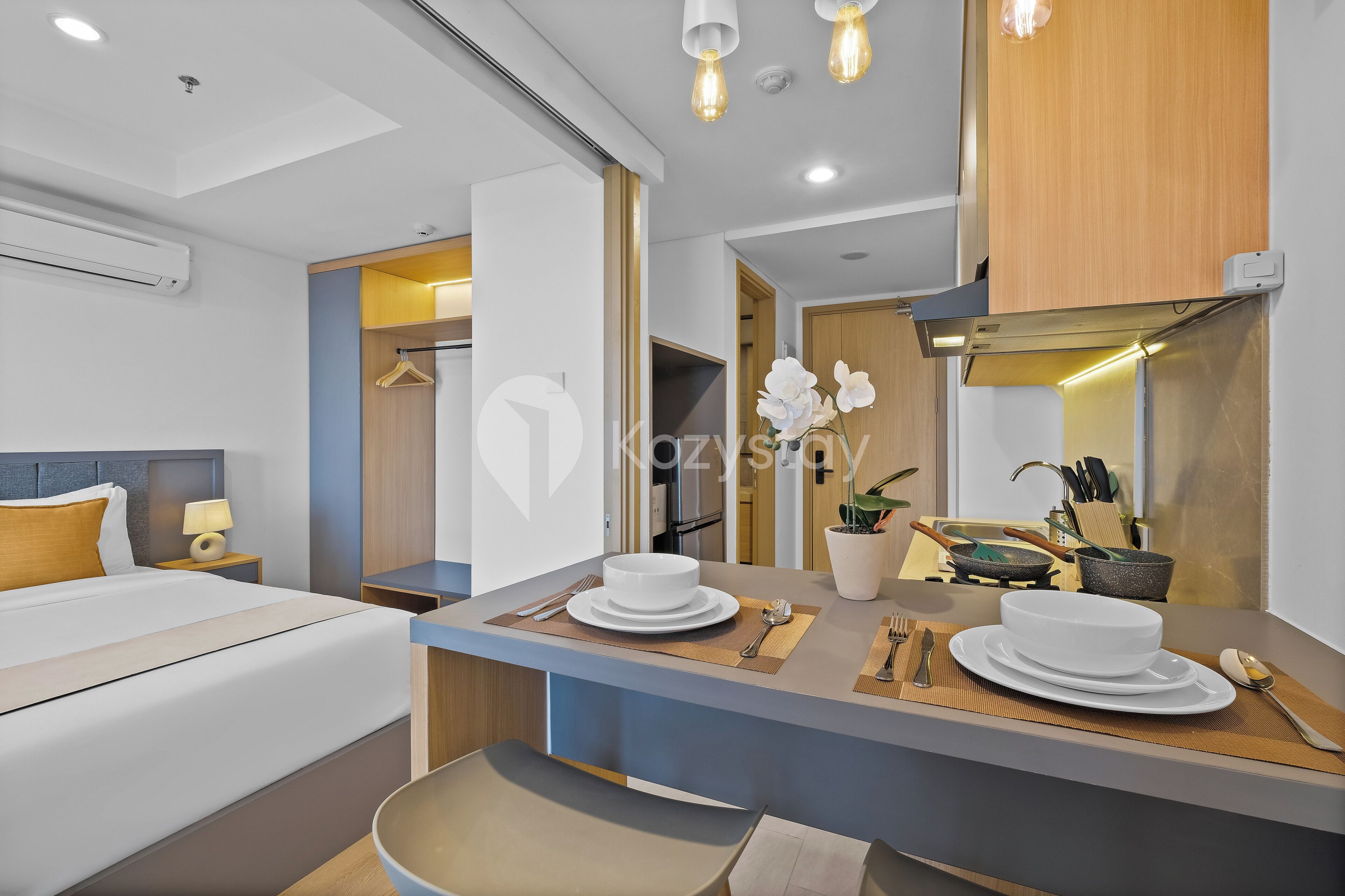 Departamento, 1 habitación, vista a la ciudad | Comedor