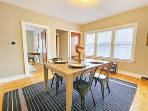 Dining - Bright & Cozy 2BR near Downtown, Capitol, Hospital and MSU (Lansing)