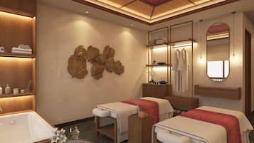 Behandlungsräume für Paare, Whirlpool, Warmsteinmassagen