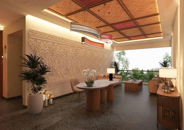 Couples treatment rooms, hot tub, hot stone massages