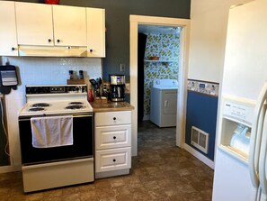 Microwave, oven, stovetop, dishwasher