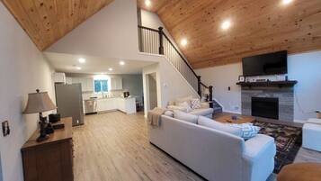 TV connectée, cheminée