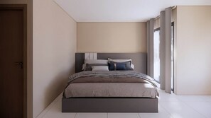 Habitación individual Deluxe, balcón, vista a la ciudad | Wifi gratis 