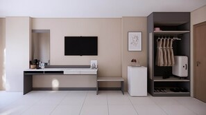 Habitación individual Deluxe, balcón, vista a la ciudad | Wifi gratis 