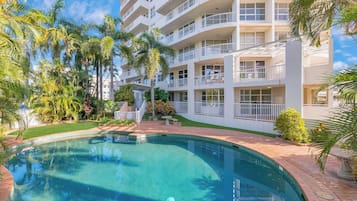 Apartment, 2 Bedrooms, Accessible, Balcony | Pool | Outdoor pool