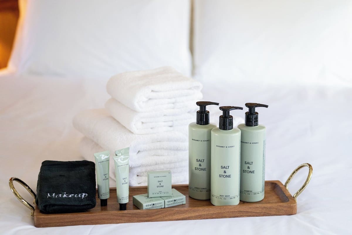 Cadar kapas Mesir, peralatan tempat tidur premium, bar mini