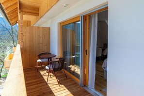 Comfort Double Room, Balcony, Mountain View | Terrace/patio - Landhouse Bled (Bled)