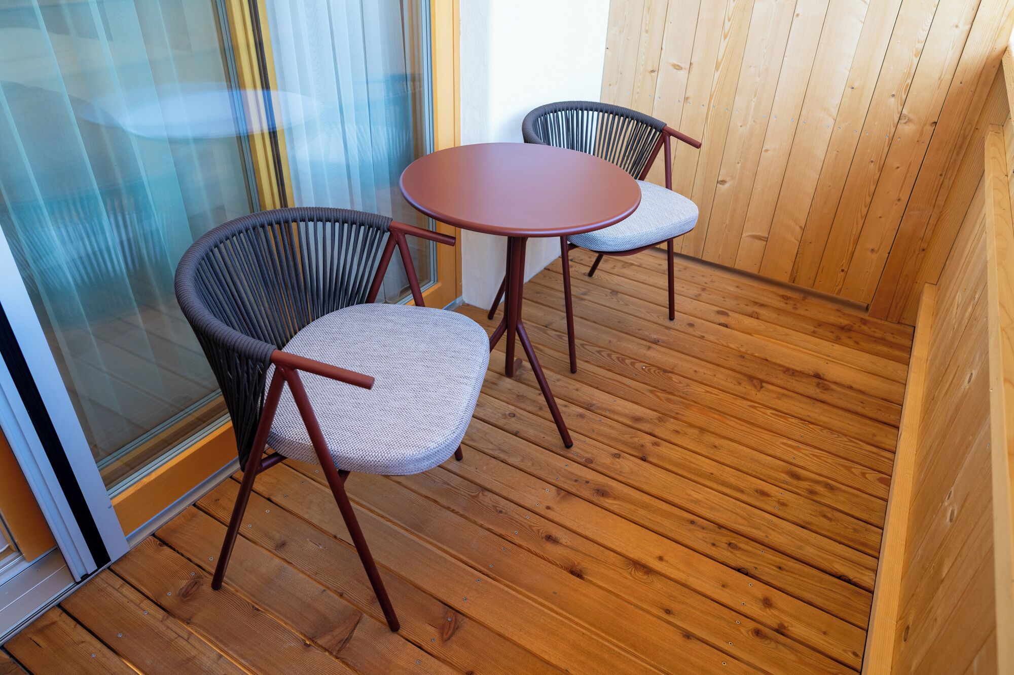 Deluxe-Doppelzimmer, Balkon, Bergblick | Terrasse/Patio