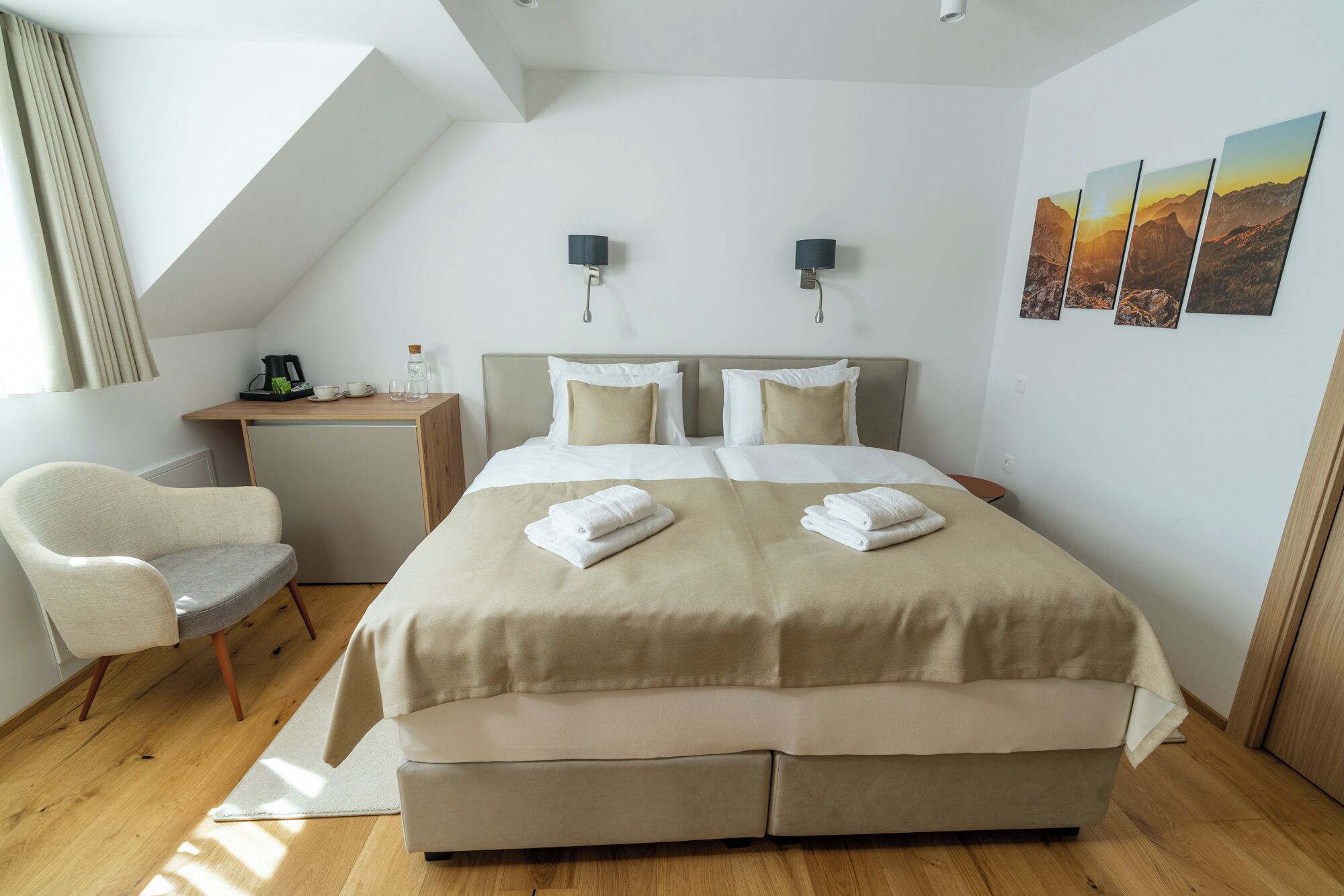 Classic Double or Twin Room, Courtyard View | In-room safe, blackout drapes, iron/ironing board, free WiFi