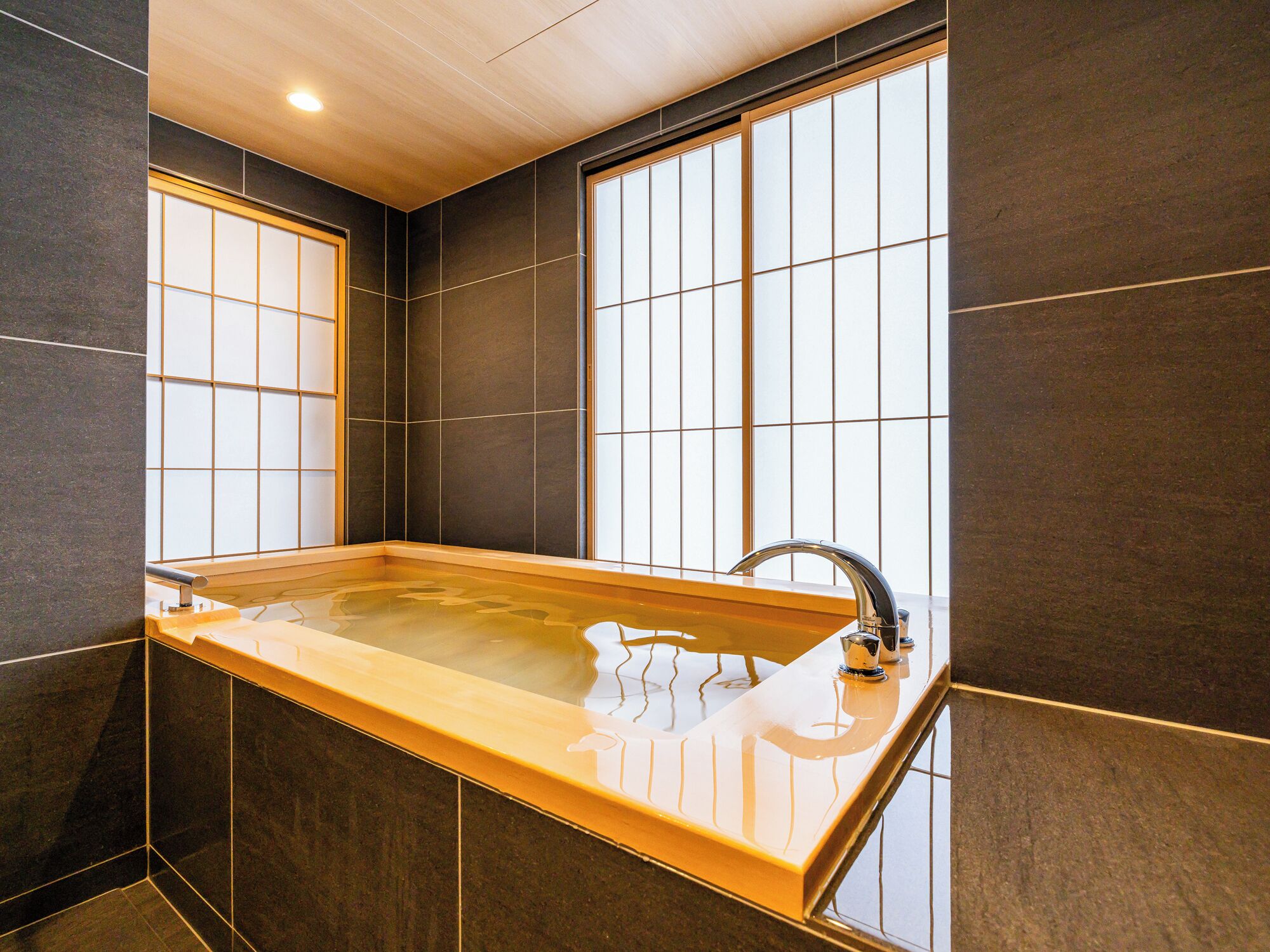 Suite, 2 Double Beds, Terrace, Mountain View | Bathroom | Combined shower/tub, free toiletries, hair dryer, bathrobes