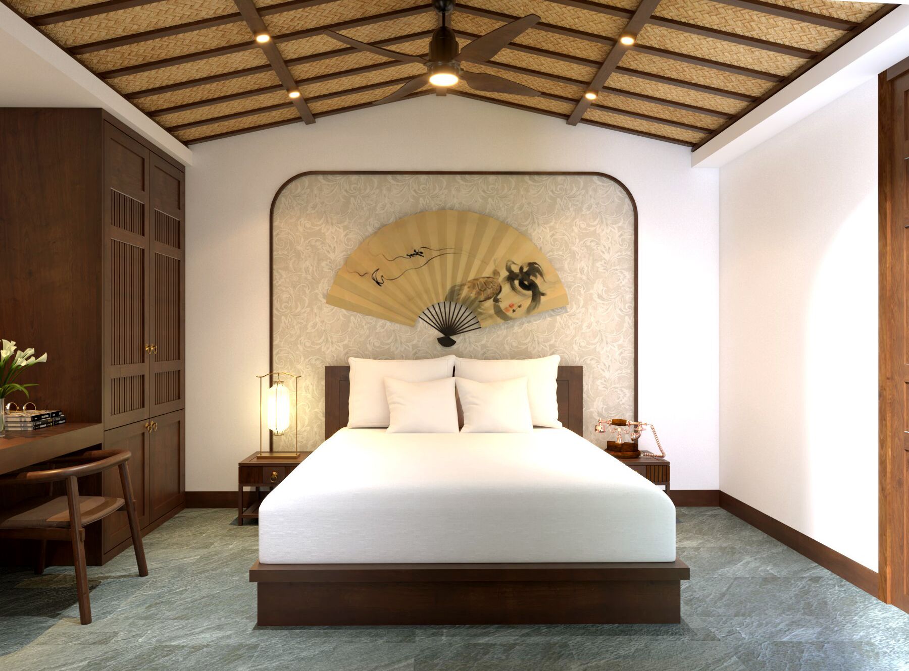 Casa Deluxe, 2 habitaciones, balcón, vista a la ciudad | Caja de seguridad en la habitación y escritorio 