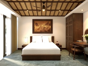 In-room safe, desk, laptop workspace, iron/ironing board - Villa de May Hoi An (Thanh pho Hoi An)