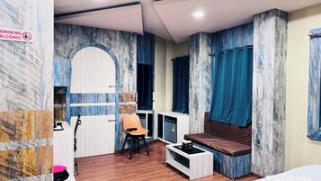 Kahden hengen executive-huone | Minibaari, työpöytä, äänieristys, ilmainen Wi-Fi