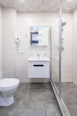 Shower, hair dryer, towels, soap - MaRKoS Flat 202 in Loft 2, floor 2, New Gudauri (Gudauri,)